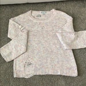 Wildfox ripped sweater